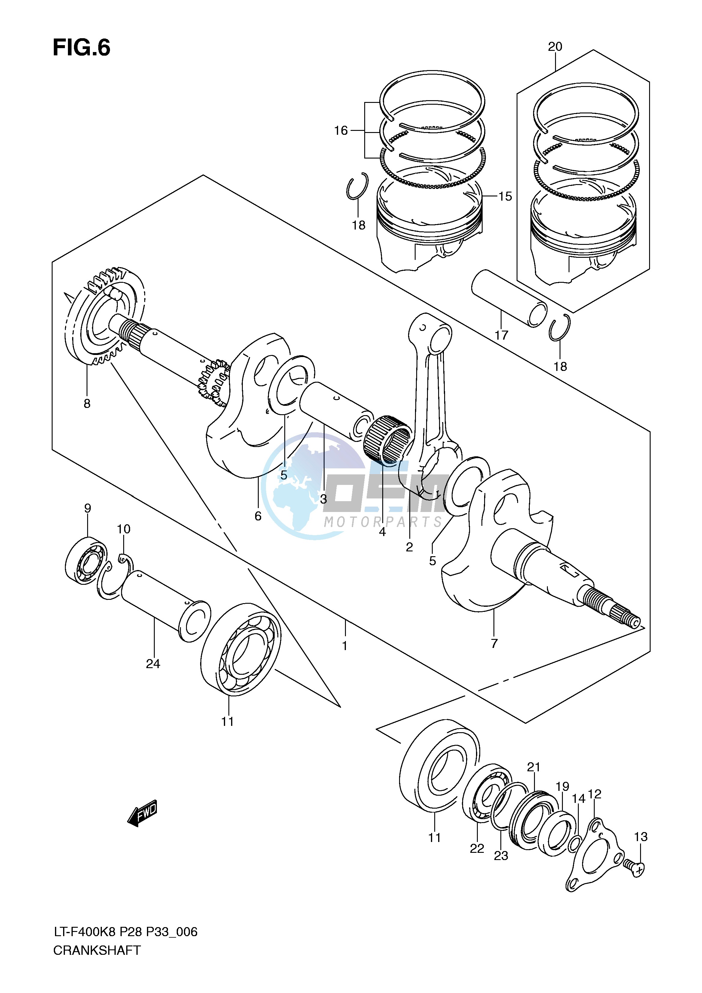 CRANKSHAFT (MODEL K8 K9)