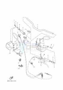 XTZ690 TENERE 700 (BEH1) drawing STEERING HANDLE & CABLE