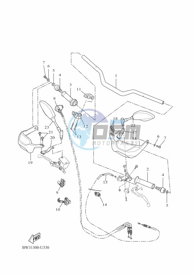 STEERING HANDLE & CABLE