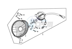 FIDDLE II 50 25KMH NEW ENGINE drawing HEADLAMP CPL