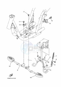 ED06 drawing STAND & FOOTREST