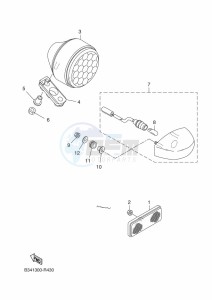 XSR700 MTM690D (BCN1) drawing TAILLIGHT