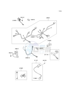 KSF 50 B [KFX50] (B7F-B9S) B7F drawing CHASSIS ELECTRICAL EQUIPMENT