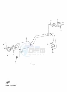 YFZ50 (BW4L) drawing EXHAUST