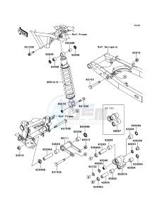 D-TRACKER 125 KLX125DEF XX (EU ME A(FRICA) drawing Suspension/Shock Absorber