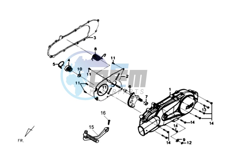 CRANKCASE COVER LEFT