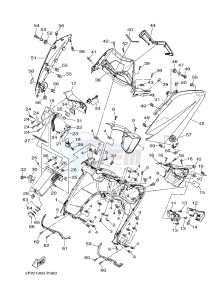 XP500 TMAX T-MAX 530 (2PW1) drawing LEG SHIELD