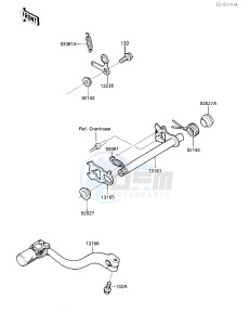 KX 250 F [KX250] (F1) [KX250] drawing GEAR CHANGE MECHANISM