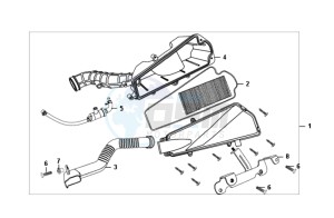 FIDDLE II 50 25KMH NEW ENGINE drawing AIRFILTER