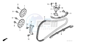 FJS400D SILVER WING drawing CAM CHAIN/TENSIONER