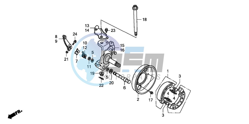 KNUCKLE/FRONT BRAKE PANEL