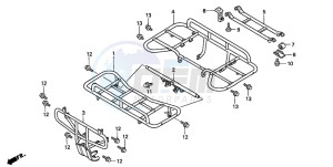 TRX300FW FOURTRAX 300 4X4 drawing CARRIER