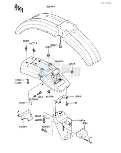 KL 250 D [KLR250] (D2-D3) [KLR250] drawing FENDERS