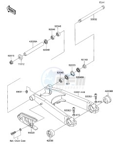 ZX 1100 C [NINJA ZX-11] (C1-C4) [NINJA ZX-11] drawing SWING ARM