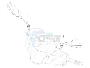 MEDLEY 125 4T IE ABS E4 2020 (EMEA) drawing Driving mirror/s