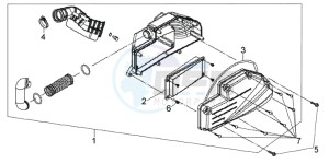 JOYRIDE 200i drawing AIRFILTER