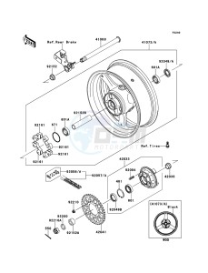 NINJA_ZX-10R ZX1000JDF FR XX (EU ME A(FRICA) drawing Rear Hub