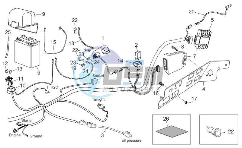 Rear electrical system