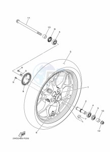 MT-03 MTN320-A (B9A8) drawing FRONT WHEEL