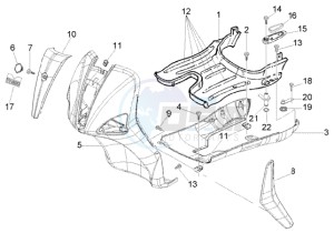 Liberty 50 2t RST drawing Front shield - foot board - spoiler