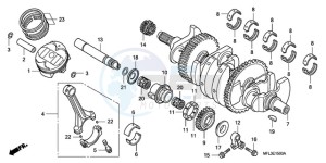 CBR1000RAA BR / ABS - (BR / ABS) drawing CRANKSHAFT/PISTON