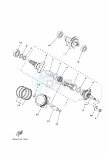 YFM450FWBD KODIAK 450 EPS (BEY2) drawing CRANKSHAFT & PISTON