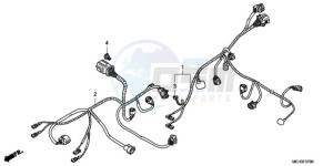 NSA700A9 KO / MME drawing SUB HARNESS