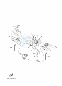 MT-09 MTN850-A (BS2M) drawing HANDLE SWITCH & LEVER