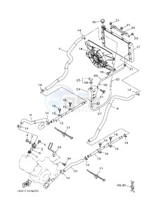 YXM700E YXM700PHE MP 700 EPS (1XP9) drawing RADIATOR & HOSE