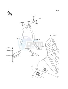 JET SKI X-2 JF800A7F EU drawing Bilge System