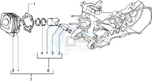 Sfera RST 80 drawing Cylinder-piston-wrist pin assy