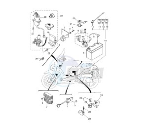 VP X-CITY 125 drawing BATTERY