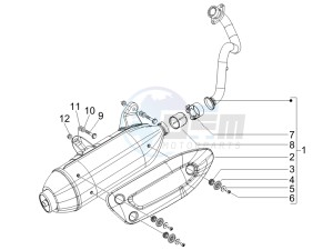 X Evo 125 Euro 3 (UK) drawing Silencer