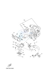 YP125R X-MAX125 X-MAX (2DM9 2DM9) drawing INTAKE