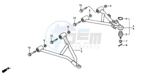 TRX350TE RANCHER ES drawing FRONT ARM (TRX350TM/TE)