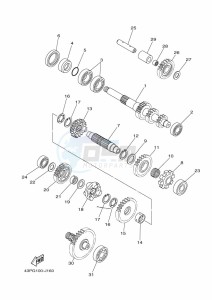 YFM700FWB KODIAK 700 (B6KN) drawing TRANSMISSION