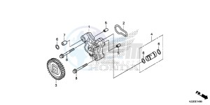 CRF250LAH CRF250LA ED drawing OIL PUMP