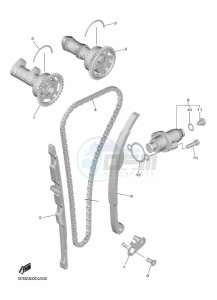 YZ250F (B7B2) drawing CAMSHAFT & CHAIN