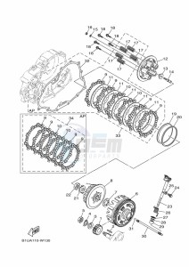 XT250 XT250P (B1UK) drawing CLUTCH