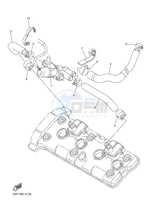 FZ8-NA FZ8 (NAKED, ABS) 800 FZ8-N ABS (59P8) drawing AIR INDUCTION SYSTEM