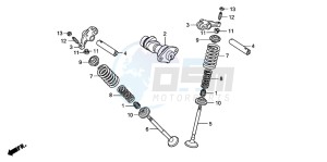 CBF150SH drawing CAMSHAFT/VALVE