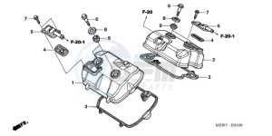 NT700VA Europe Direct - (ED) drawing CYLINDER HEAD COVER