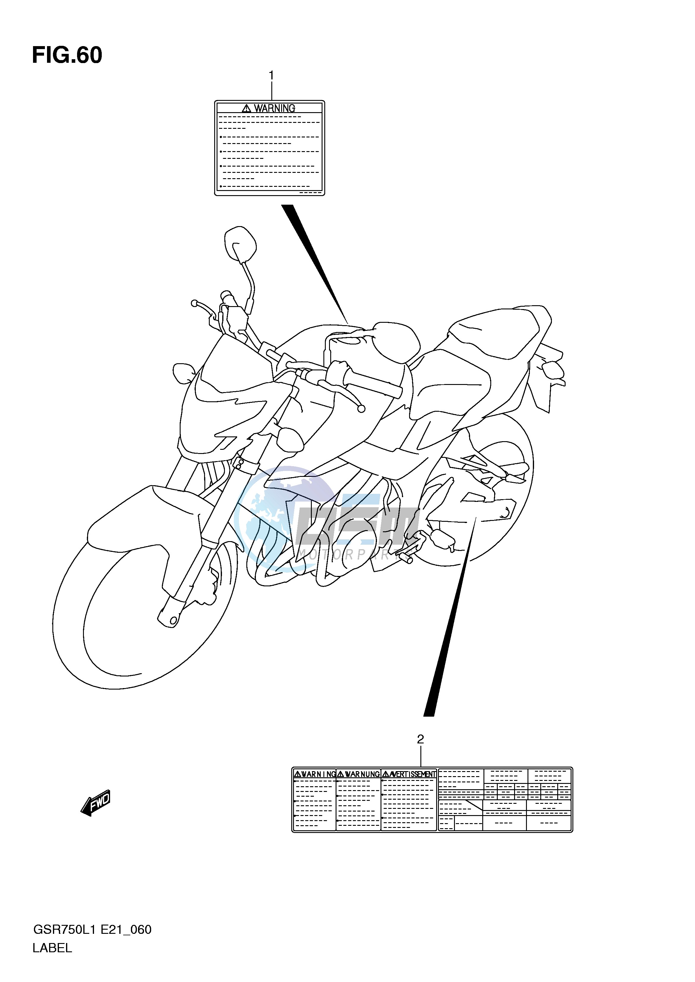 LABEL (GSR750L1 E24)