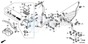 TRX420FM2G TRX420 ED drawing FRONT BRAKE MASTER CYLINDER