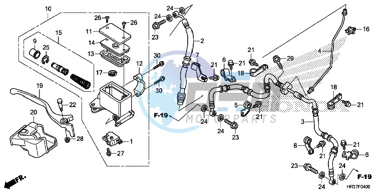 FRONT BRAKE MASTER CYLINDER