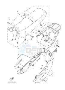 YBR125EGS (43BB) drawing SEAT