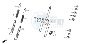 SH50D drawing FRONT FORK