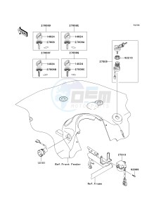 KVF 650 B [PRAIRIE 650 4X4 ADVANTAGE CLASSIC] (B1) [PRAIRIE 650 4X4 ADVANTAGE CLASSIC] drawing IGNITION SWITCH