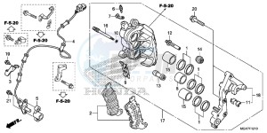 VFR1200XDLF CrossTourer - VFR1200X Dual Clutch 2ED - (2ED) drawing R. FRONT BRAKE CALIPER