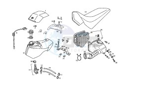 SENDA R DRD RACING - 50 CC VTHSR1D2B. EU2 drawing FUEL TANK - SEAT